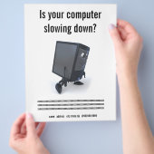 コンピュータの修復 チラシ (手)