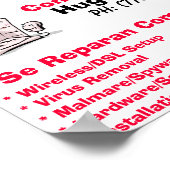 コンピュータの修復 ポスター (角)