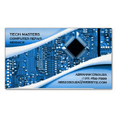 コンピュータの修復 マグネット名刺 (正面)