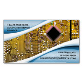 コンピュータの修復 マグネット名刺 (正面)