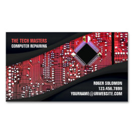 コンピュータの修復 マグネット名刺