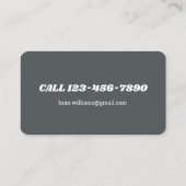 コンピュータの修復 名刺 (裏面)