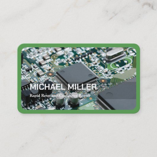 コンピュータの修復 名刺 (正面)