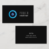 コンピュータの修復、PC、ノートパソコン、名刺 名刺 (正面/裏面)