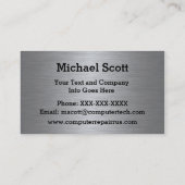 コンピュータの修理またはテクニカルサポートの名刺 名刺 (裏面)