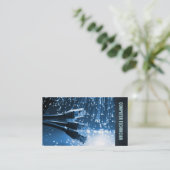 コンピュータの修理、技術、ノートパソコンの名刺 名刺 (スタンド正面)