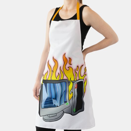 コンピュータの全焼プリントエプロン エプロン (インサイチュ)