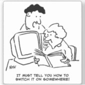 コンピュータの切り替え方法 シール (正面)