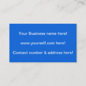 コンピュータの名刺 名刺 (裏面)