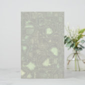 コンピュータの回線の背景 便箋 (スタンド正面)