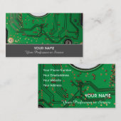 コンピュータの専門家とコンピュータの修復専門家 名刺 (正面/裏面)