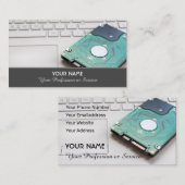 コンピュータの専門家とコンピュータの修復専門家 名刺 (正面/裏面)