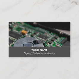 コンピュータの専門家とコンピュータの修復専門家 名刺