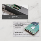 コンピュータの専門家とコンピュータの修復専門家 名刺 (正面/裏面)