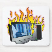 コンピュータの火災マウスパッド マウスパッド (正面)