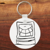 コンピュータの笑顔 キーホルダー (正面)