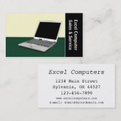 コンピュータの販売とサービス 名刺 (正面/裏面)
