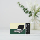 コンピュータの販売とサービス 名刺 (スタンド正面)