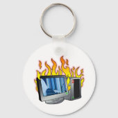 コンピュータの起動ボタンキーチェーン キーホルダー (裏面)