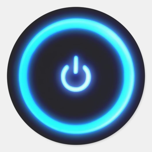 コンピュータの電源 ラウンドシール (正面)