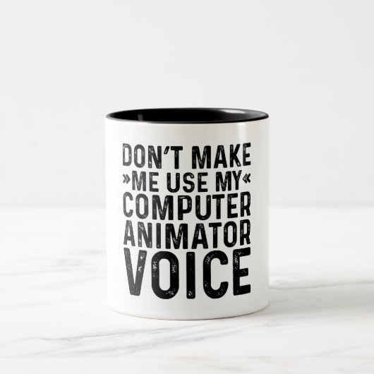 コンピュータのAnimatorの音声を使用しない ツートーンマグカップ (中央)