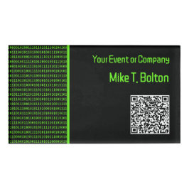 コンピュータのOne & Zeroesレトロテーマ：テクニカルチーム 名札