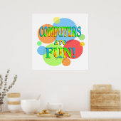 コンピュータはおもしろい ポスター (キッチン)