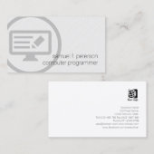 コンピュータはっきりしたプログラマプログラムコードアイコンI.T. 名刺 (正面/裏面)
