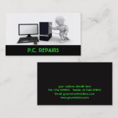 コンピュータは名刺を修理します 名刺 (正面/裏面)
