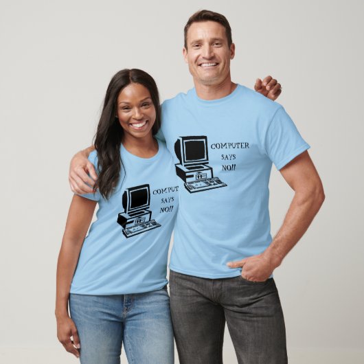 コンピュータは小さいイギリスを言いません Tシャツ (ユニセックス)