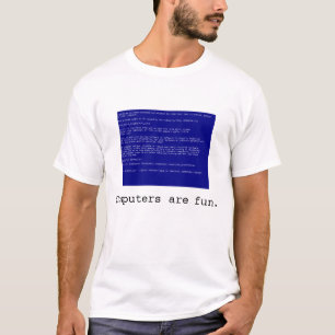 コンピュータは楽しみです Tシャツ