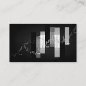 コンピュータアナリスト | キャンドルスティックのストックグラフ 名刺 (裏面)