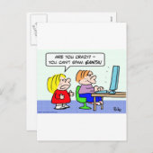 コンピュータインターネットはサンタの子供をスパムできない シーズンポストカード (正面/裏面)