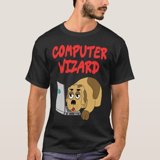 コンピュータウィザードプログラマコンピュータおたく新規 Tシャツ (正面)