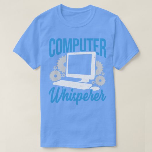 コンピュータウィスパーラー技術サポートギフト Tシャツ (デザイン正面)