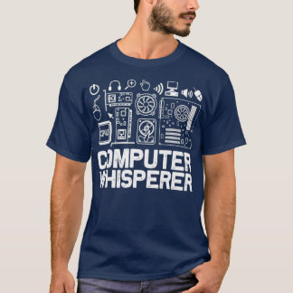 コンピュータウィスパーITテクニカルサポートおたくギーク Tシャツ