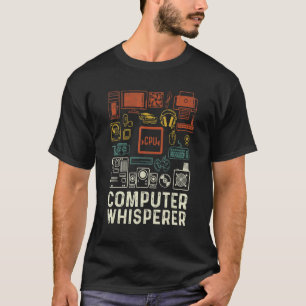 コンピュータウィスパーITテクニカルサポートおたくギーク Tシャツ
