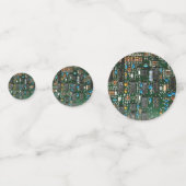 コンピュータエレクトロニクス印刷回路基板画像 コンフェッティ (裏面)