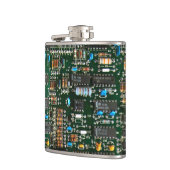 コンピュータエレクトロニクス印刷回路基板画像 フラスク (左)