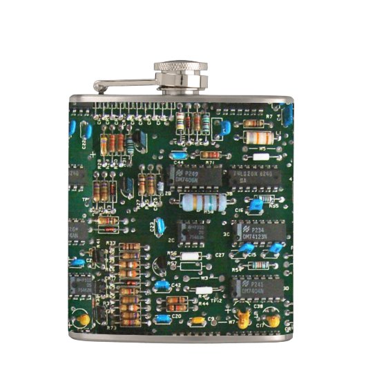 コンピュータエレクトロニクス印刷回路基板画像 フラスク (正面)