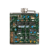 コンピュータエレクトロニクス印刷回路基板画像 フラスク (裏面)