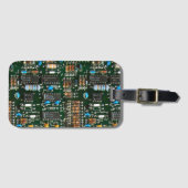コンピュータエレクトロニクス印刷回路基板画像 ラゲッジタグ (正面横)