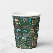 コンピュータエレクトロニクス印刷回路基板画像 紙コップ (正面)