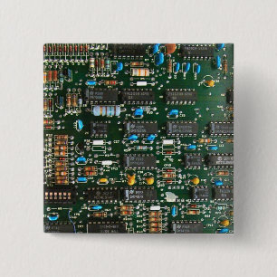 コンピュータエレクトロニクス印刷回路基板画像 缶バッジ