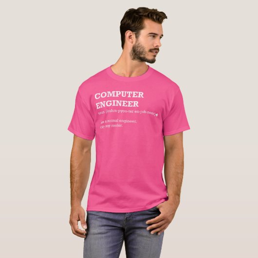 コンピュータエンジニアのためのギフトアイデア Tシャツ (正面フル)