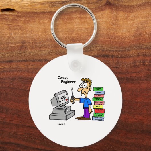 コンピュータエンジニアマンガ キーホルダー (正面)