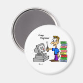 コンピュータエンジニアマンガ マグネット (正面/裏面)