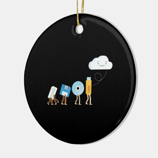 コンピュータエンジニアリングおもしろいギークエンジニアソフトウェア セラミックオーナメント (左)