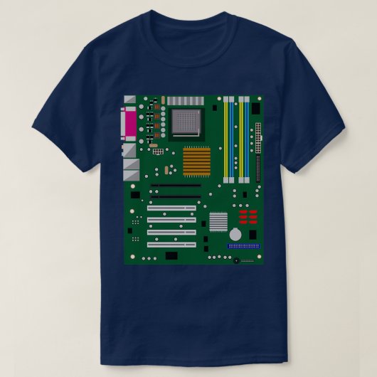 コンピュータエンジニアリングマザーボードハードウェア管理Gi Tシャツ (デザイン正面)