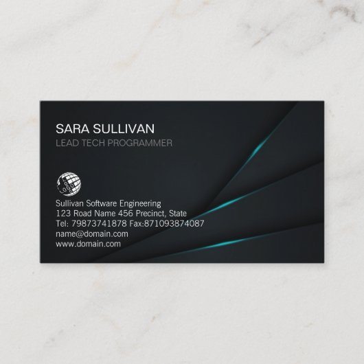 コンピュータエンジニアリング技術IT 名刺 (正面)